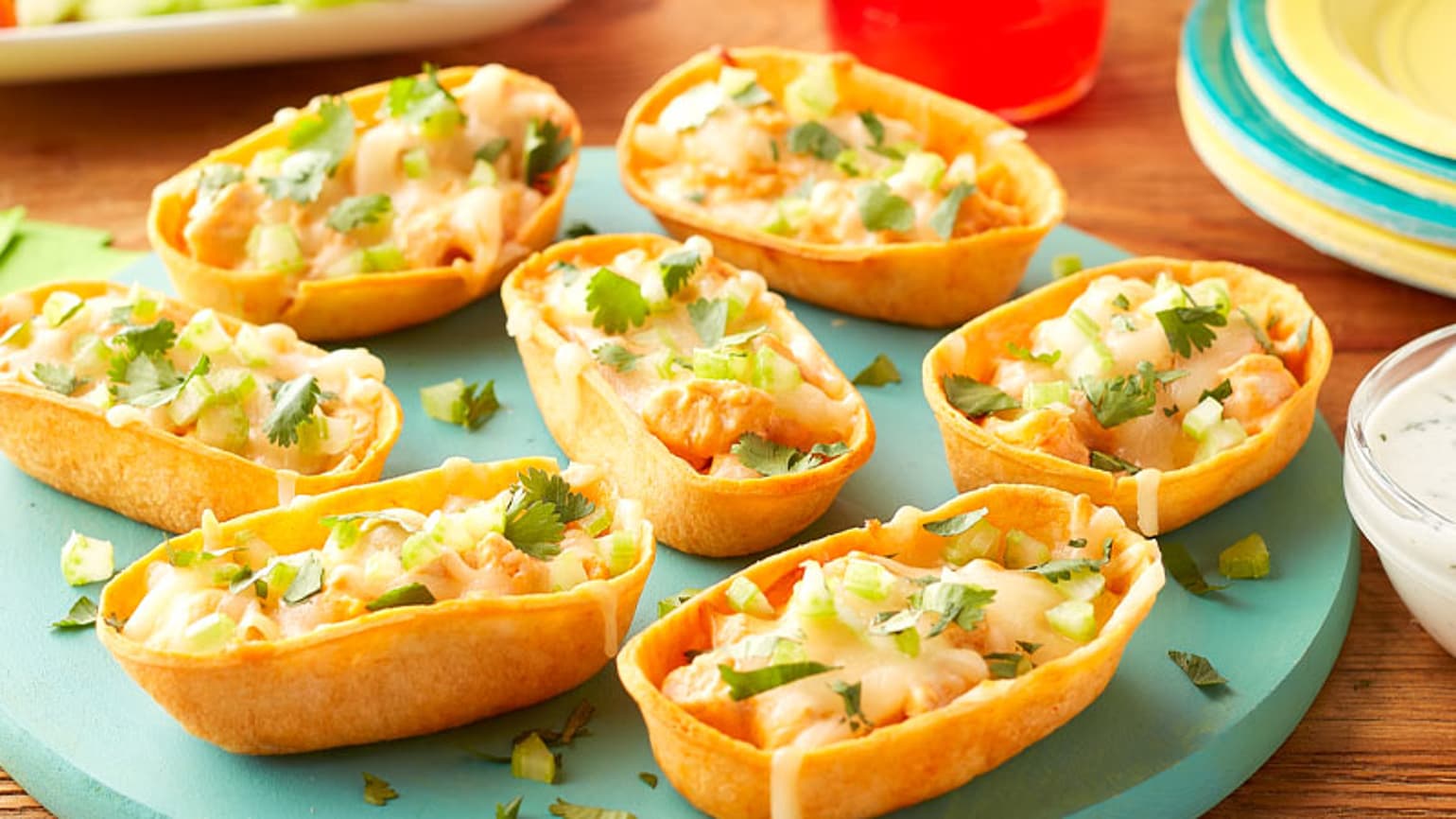 Buffalo Chicken Mini Dip Bowls